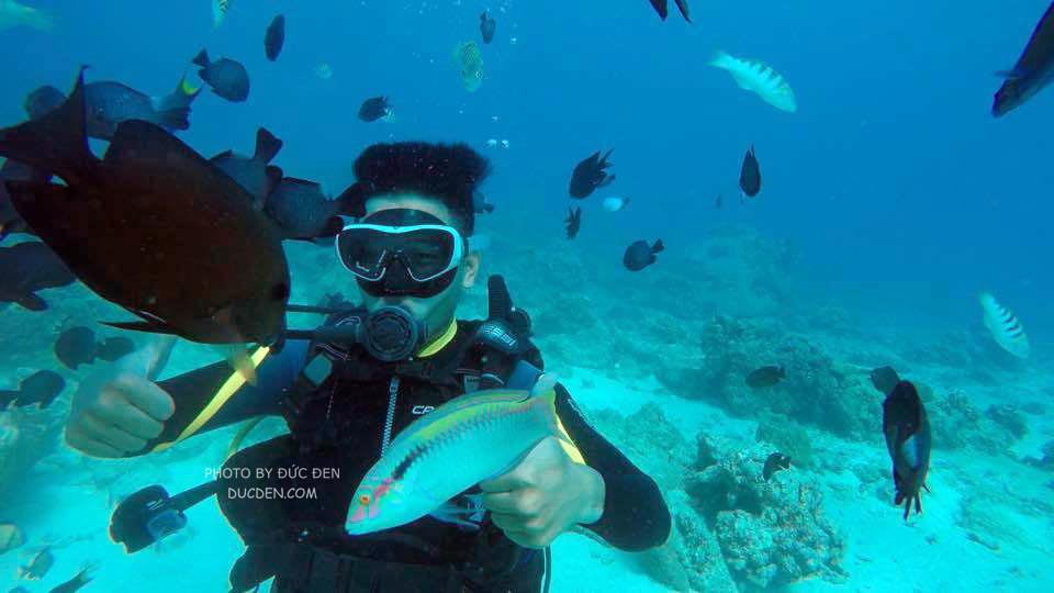 Scuba diving ở Boracay rất đẹp nhé. Nhất định phải thử.- Kinh nghiệm du lịch Boracay của Đức Đen